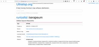 Ultralisp, a fast moving Common Lisp distribution,

built using the Reblocks isomorphic web framework.

https://github.com/ultralisp/ultralisp/