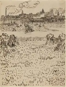 **The Harvest**

Vincent van Gogh 1888
[Source](https://www.rawpixel.com/image/8230941/the-harvest-1888-vincent-van-gogh)