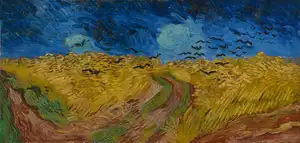 **Wheatfield with Crows (1890)**

Vincent van Gogh
[Source](https://www.rawpixel.com/image/7727048/image-art-public-domain-paintings)